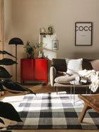 Cotton Rug Lucy Black/White