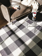 Cotton Rug Lucy Black/White