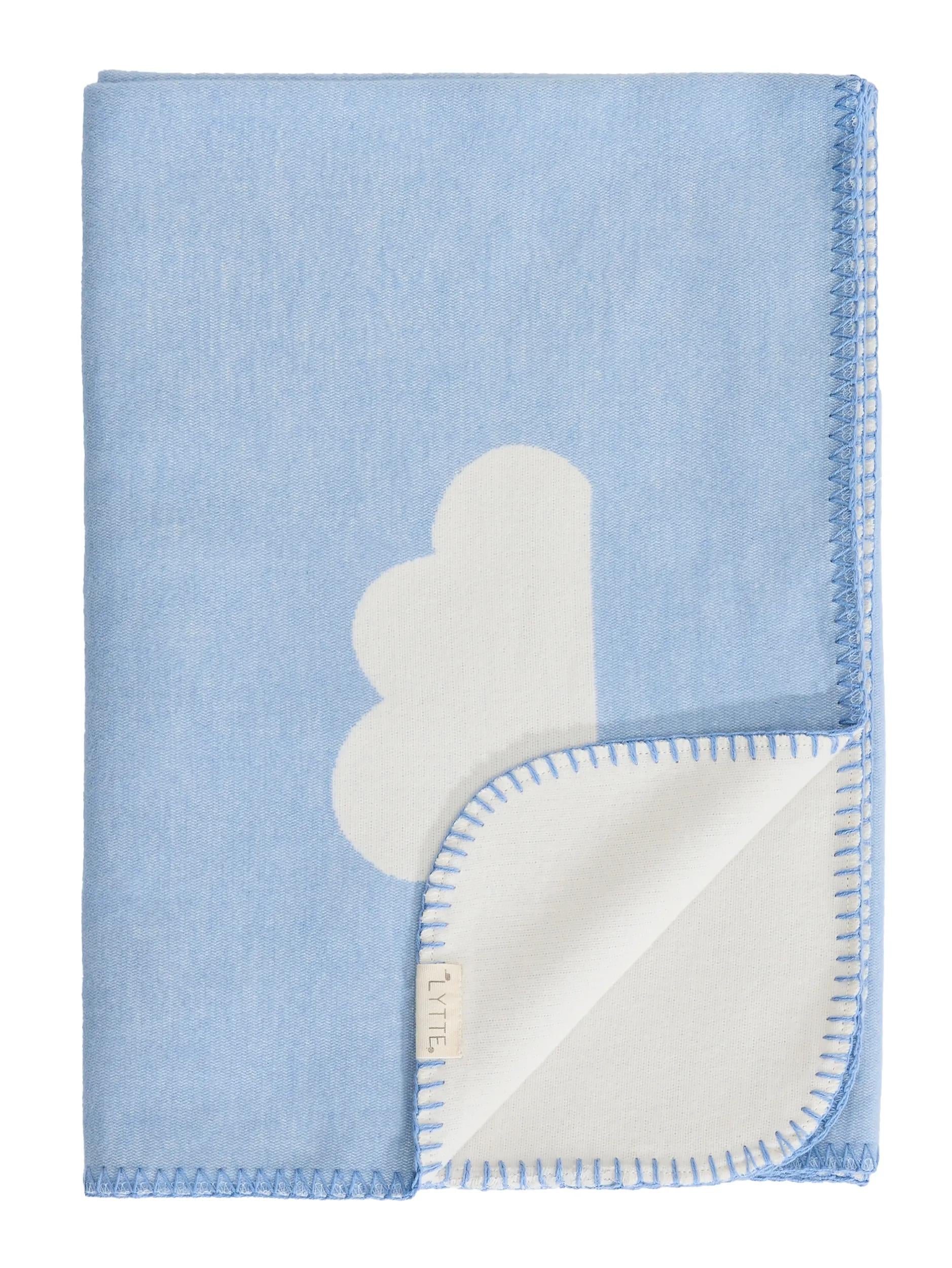 Cotton blanket Lumi Light Blue