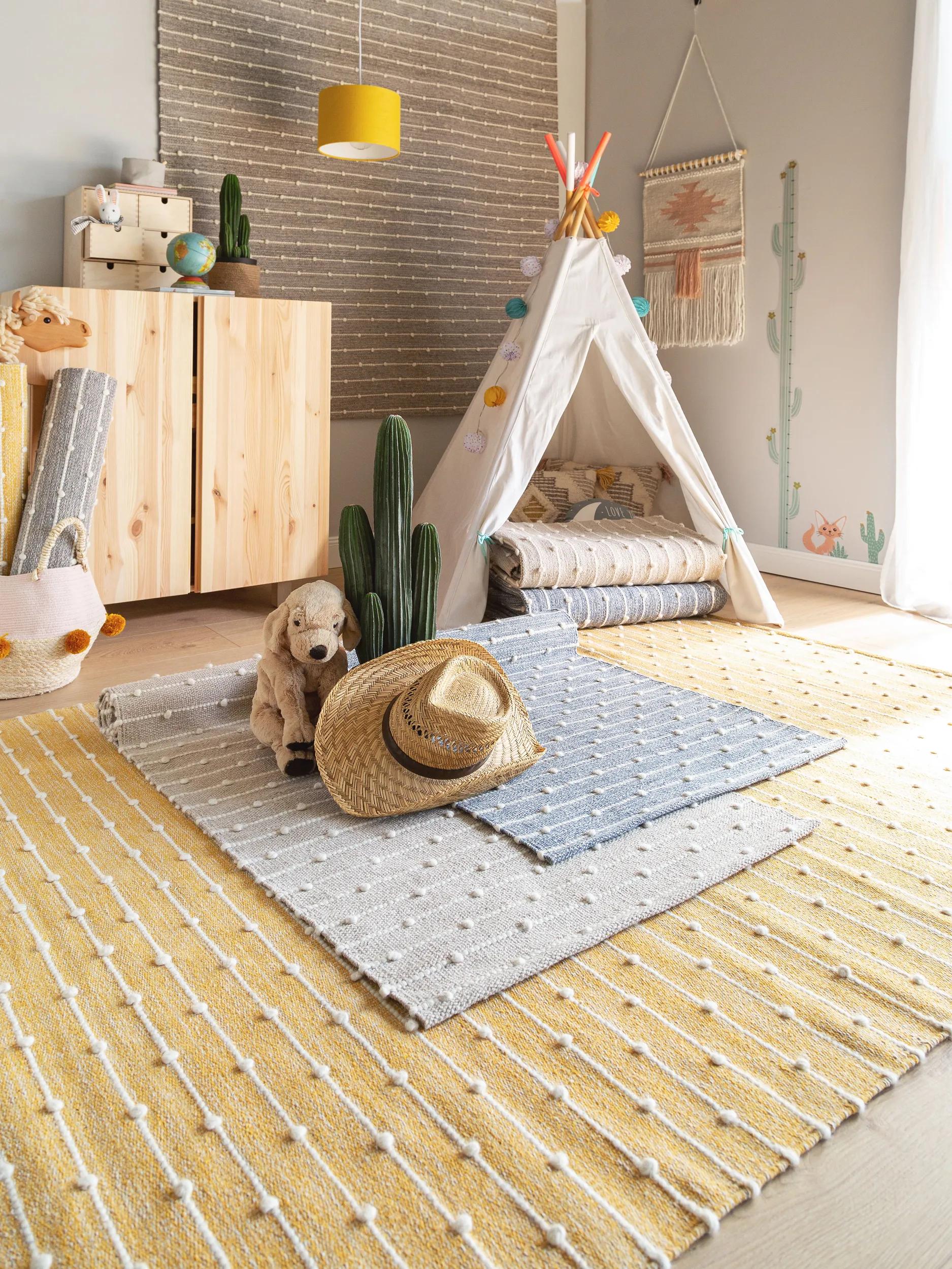 Kids rug Lupo Yellow