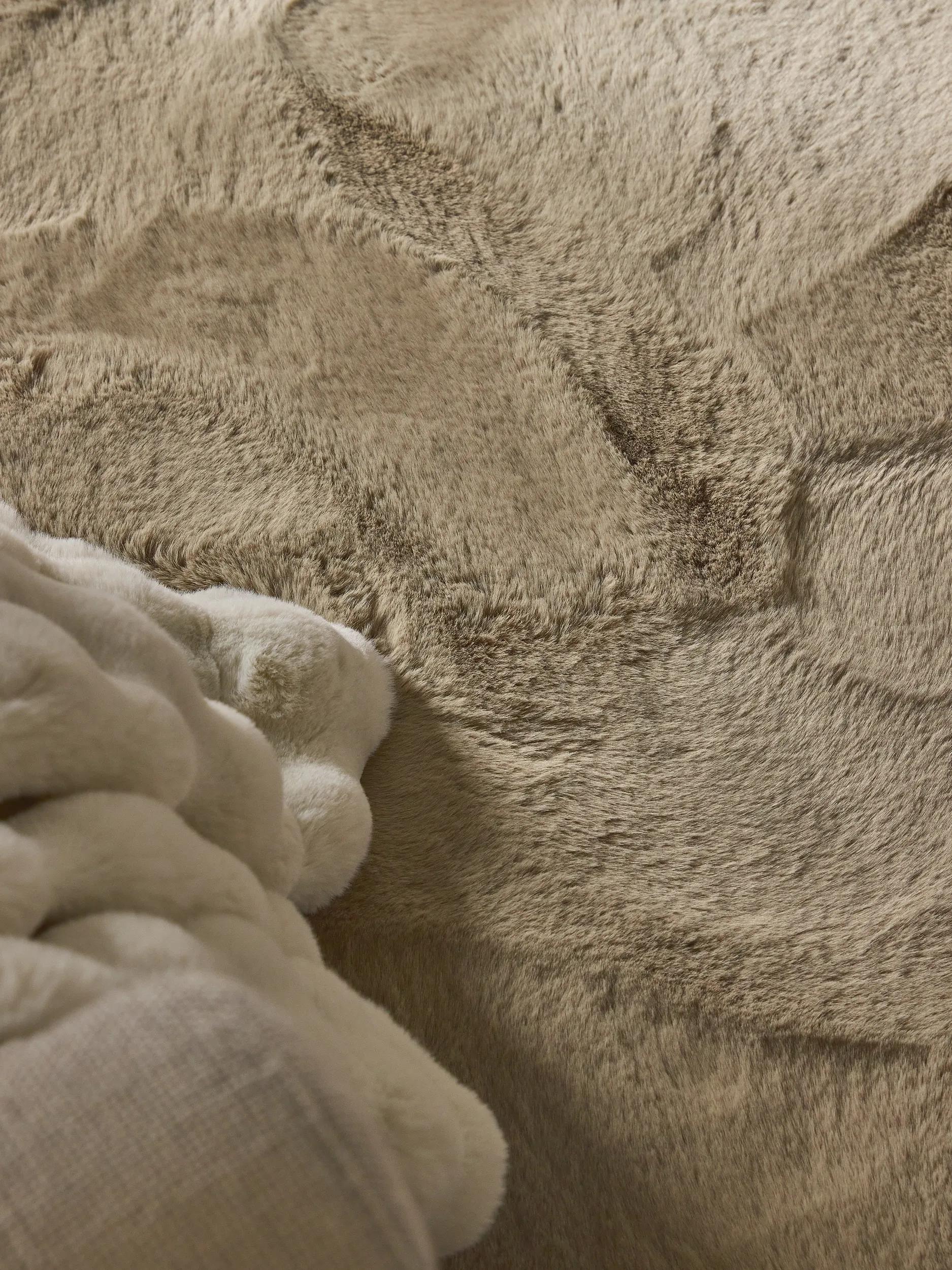 Shaggy rug Lux Taupe