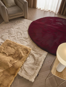 Shaggy rug Lux Bordeaux