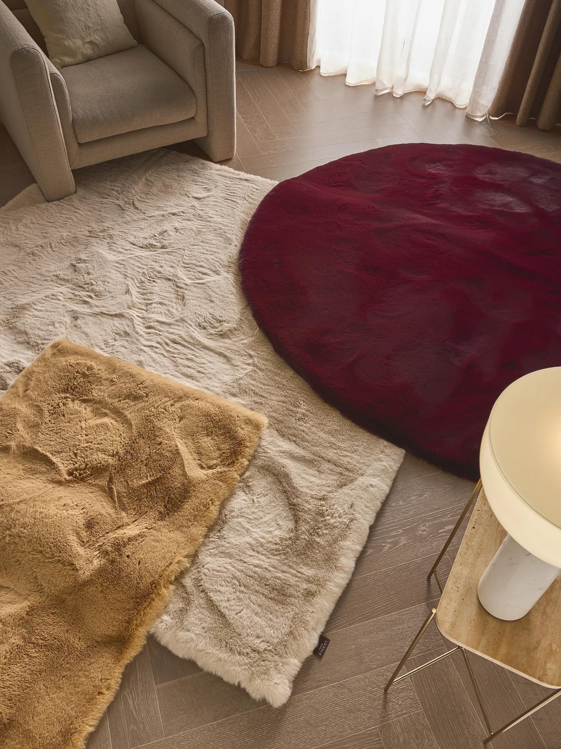 Shaggy rug Lux Bordeaux