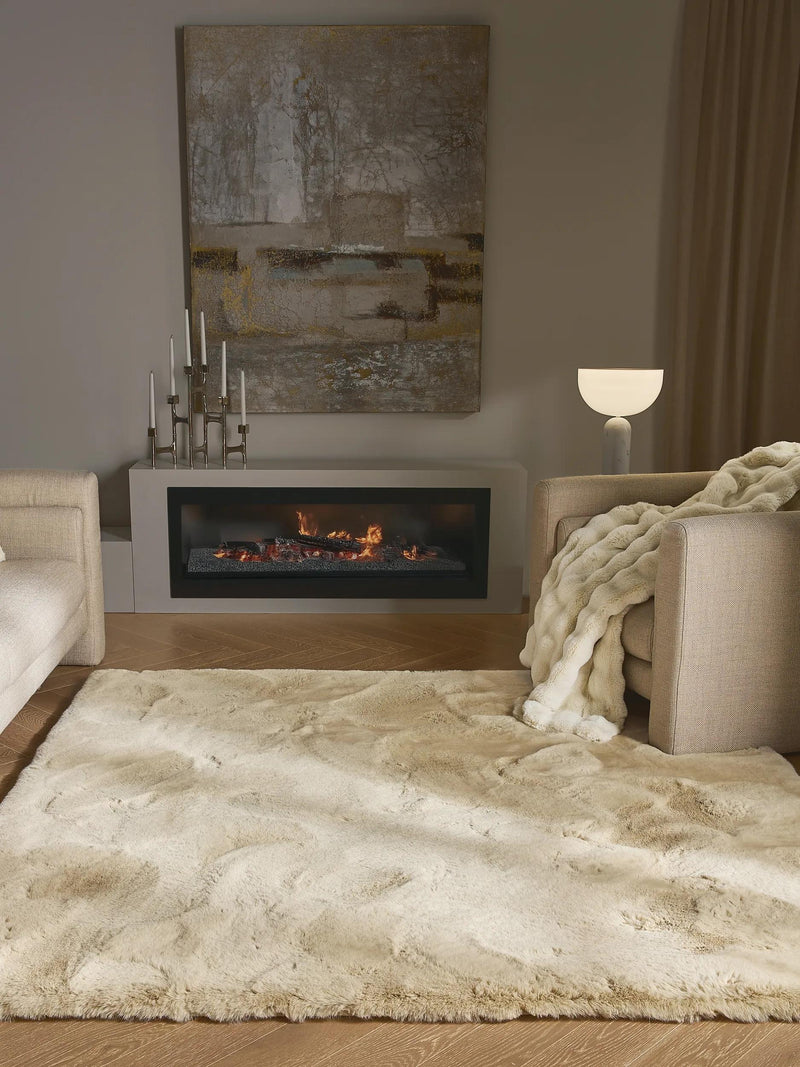 Shaggy rug Lux Cream