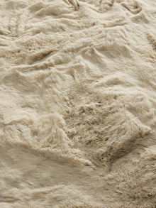 Shaggy Round Rug Lux Cream