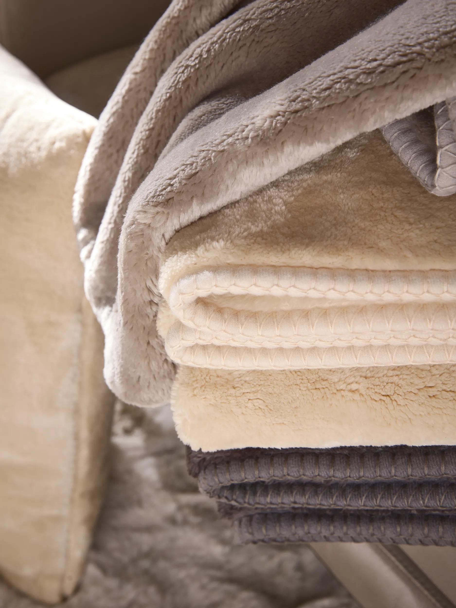 Couverture Lux Crème