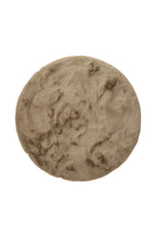 Shaggy Round Rug Lux Taupe