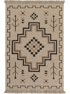Hand Woven Kilim Mahila Taupe