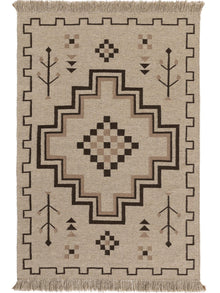 Hand Woven Kilim Mahila Taupe