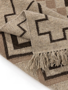 Hand Woven Kilim Mahila Taupe