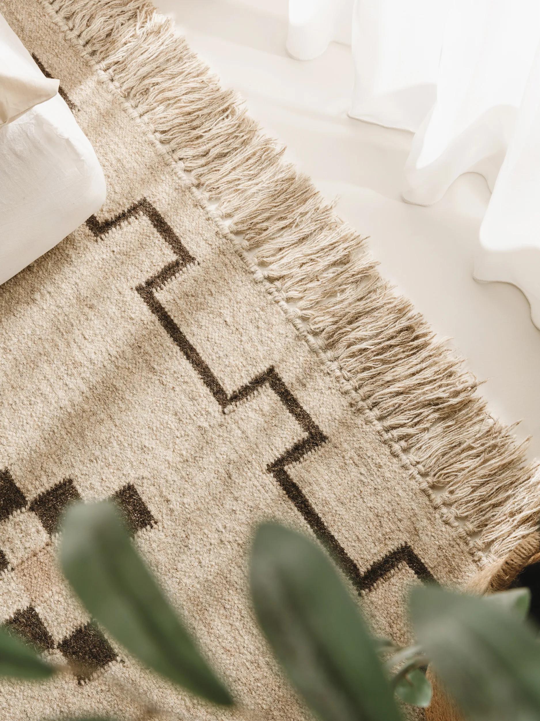 Hand Woven Kilim Mahila Taupe