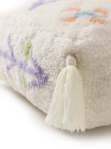 Handmade Wool Pouf Malika Multicolour