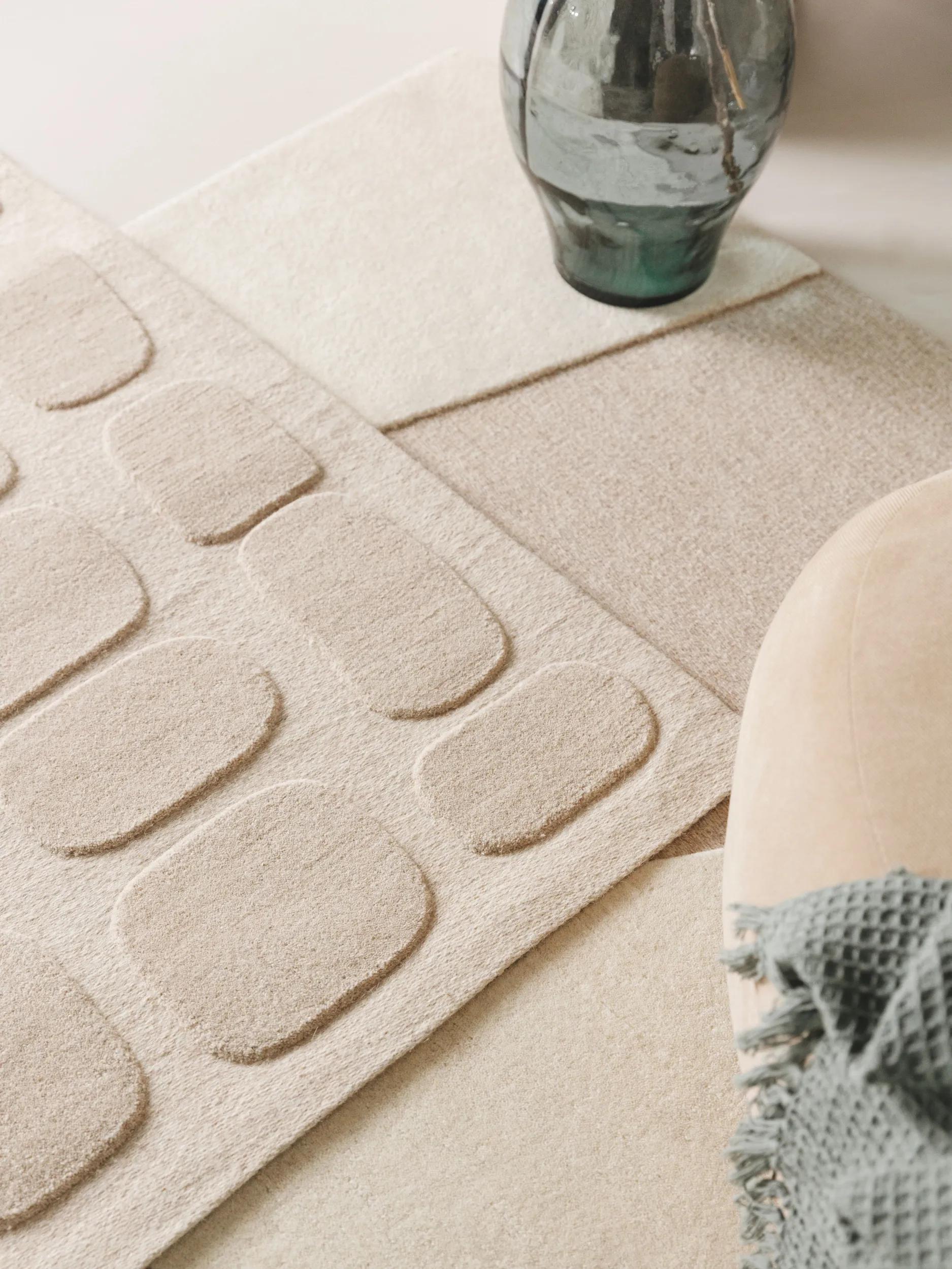 Tapis en laine Malin beige