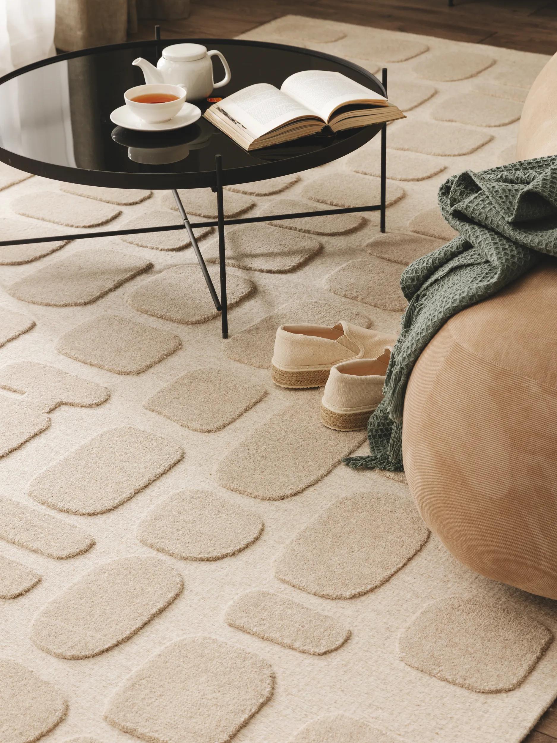 Tapis en laine Malin beige