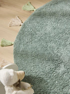 Waschbarer Kinderteppich Malu Grün