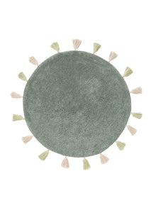 Waschbarer Kinderteppich Malu Grün