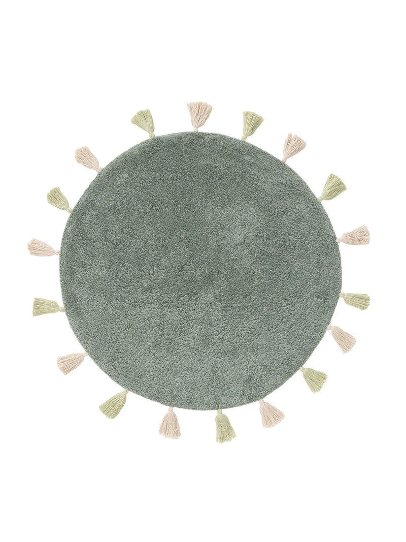 Waschbarer Kinderteppich Malu Grün