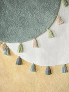 Waschbarer Kinderteppich Malu Grün