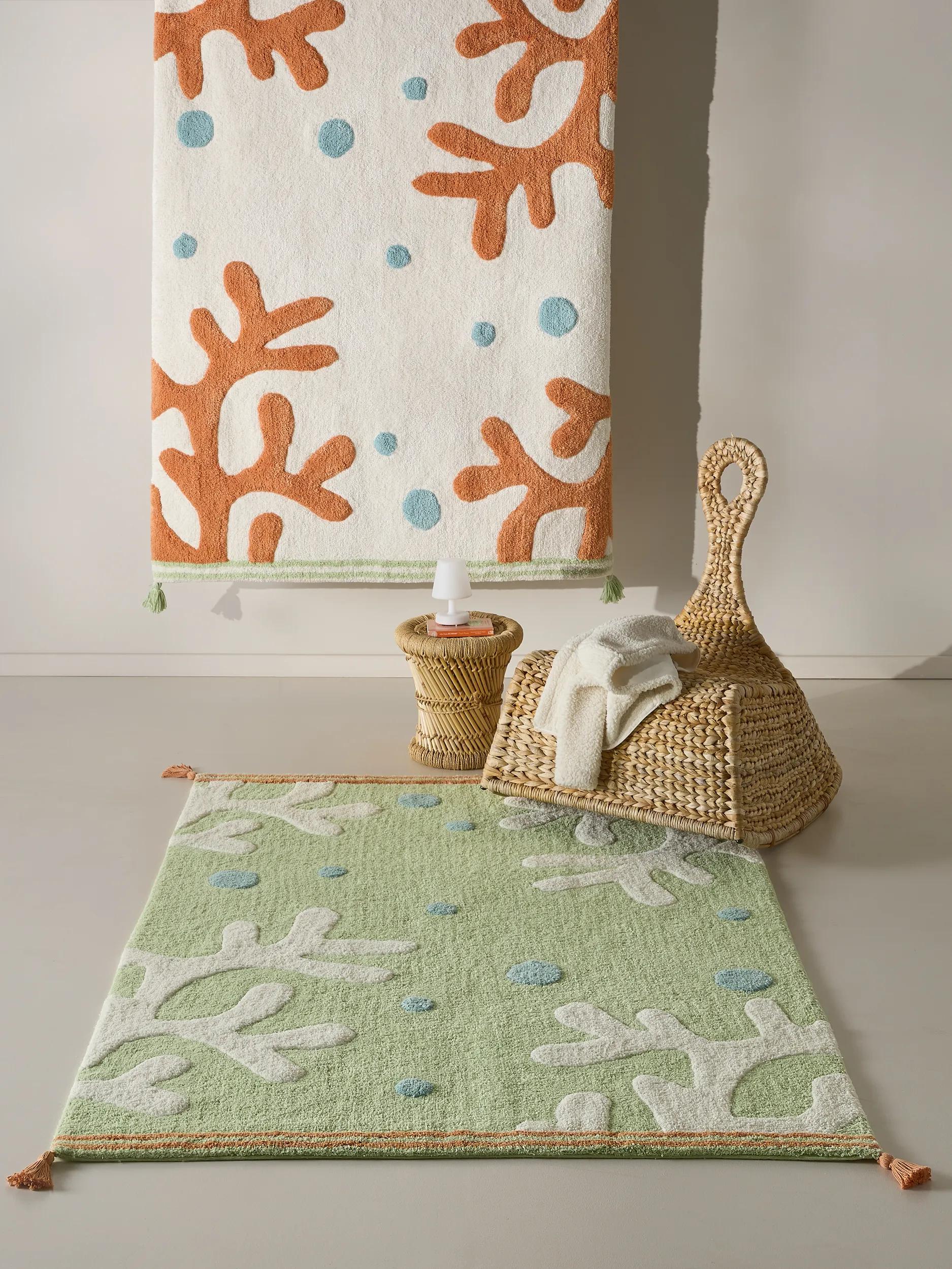 Washable Kid´s Rug Marine Multicolour/White
