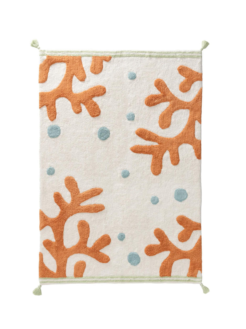 Washable Kid´s Rug Marine Multicolour/White