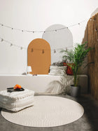 In- & Outdoor Round Rug Mars Cream