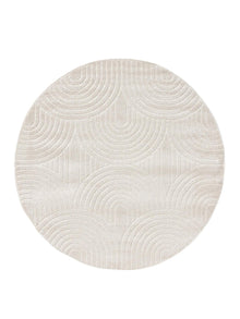 In- & Outdoor Round Rug Mars Cream