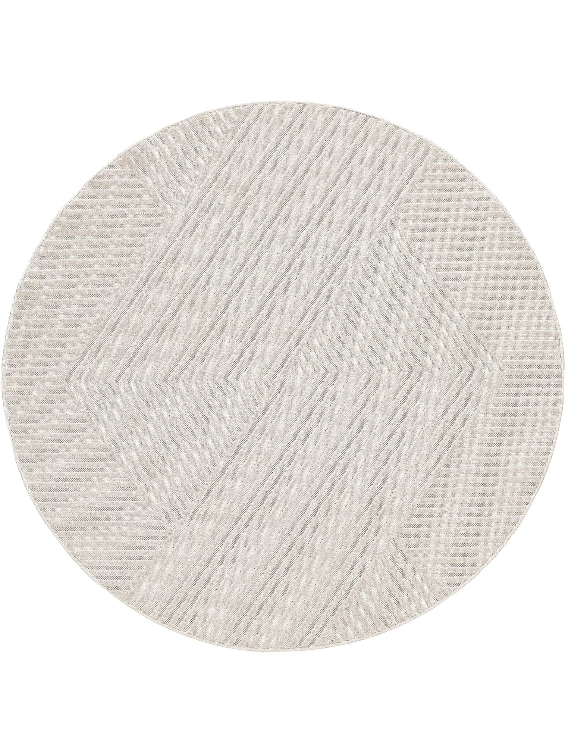 In- & Outdoor Round Rug Mars Cream