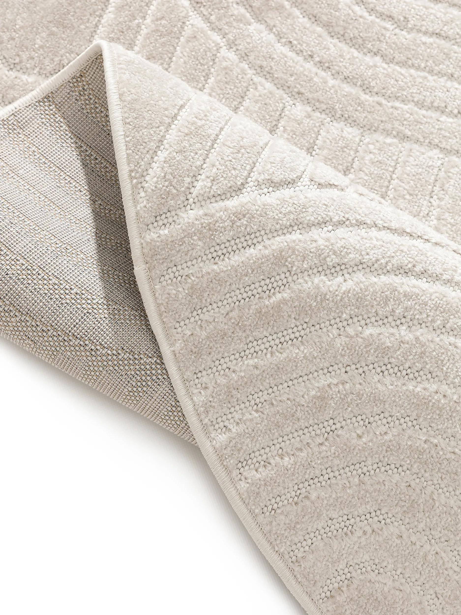In- & Outdoor Round Rug Mars Cream