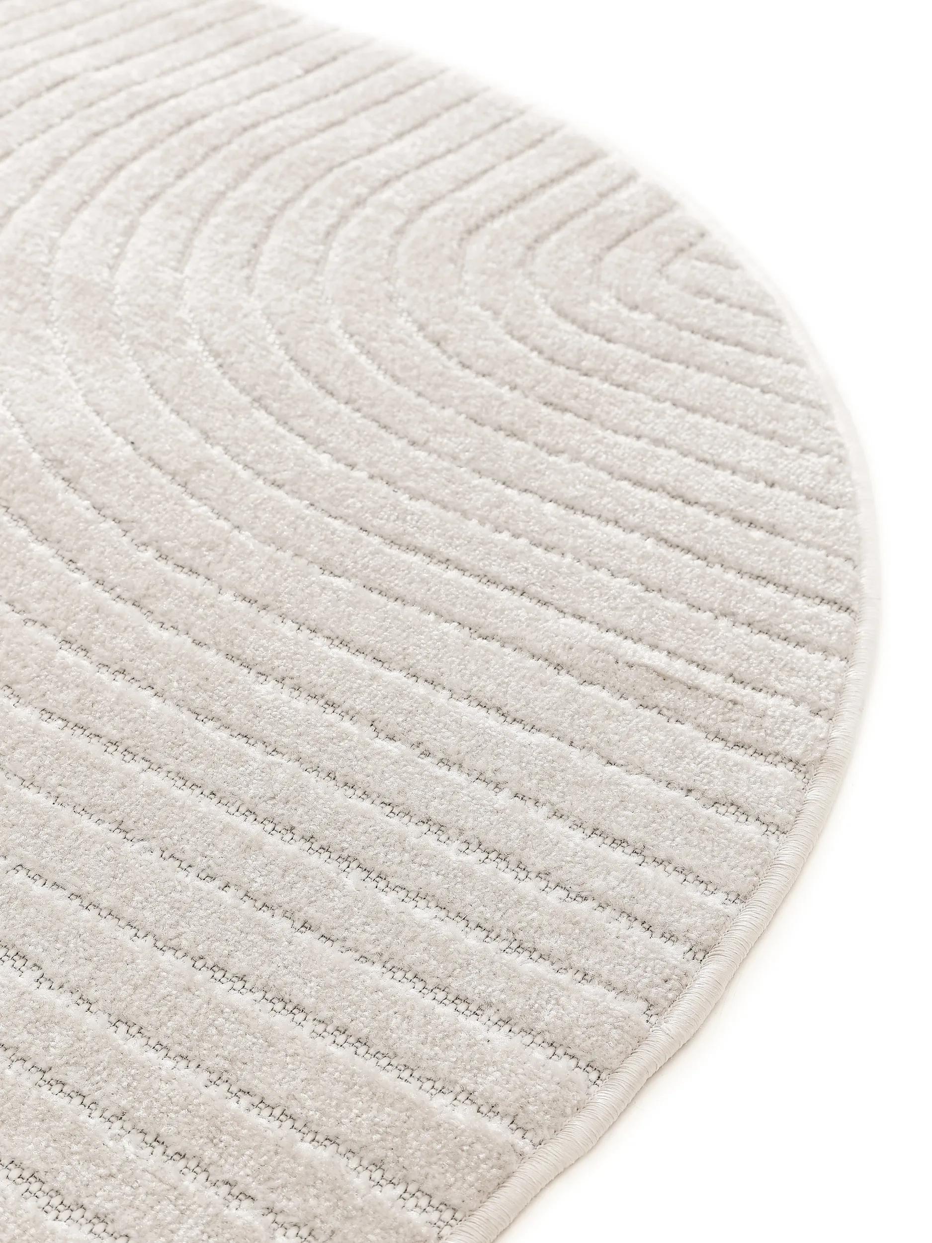 In- & Outdoor Round Rug Mars Cream