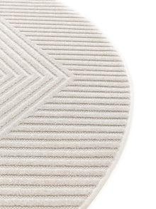 In- & Outdoor Round Rug Mars Cream