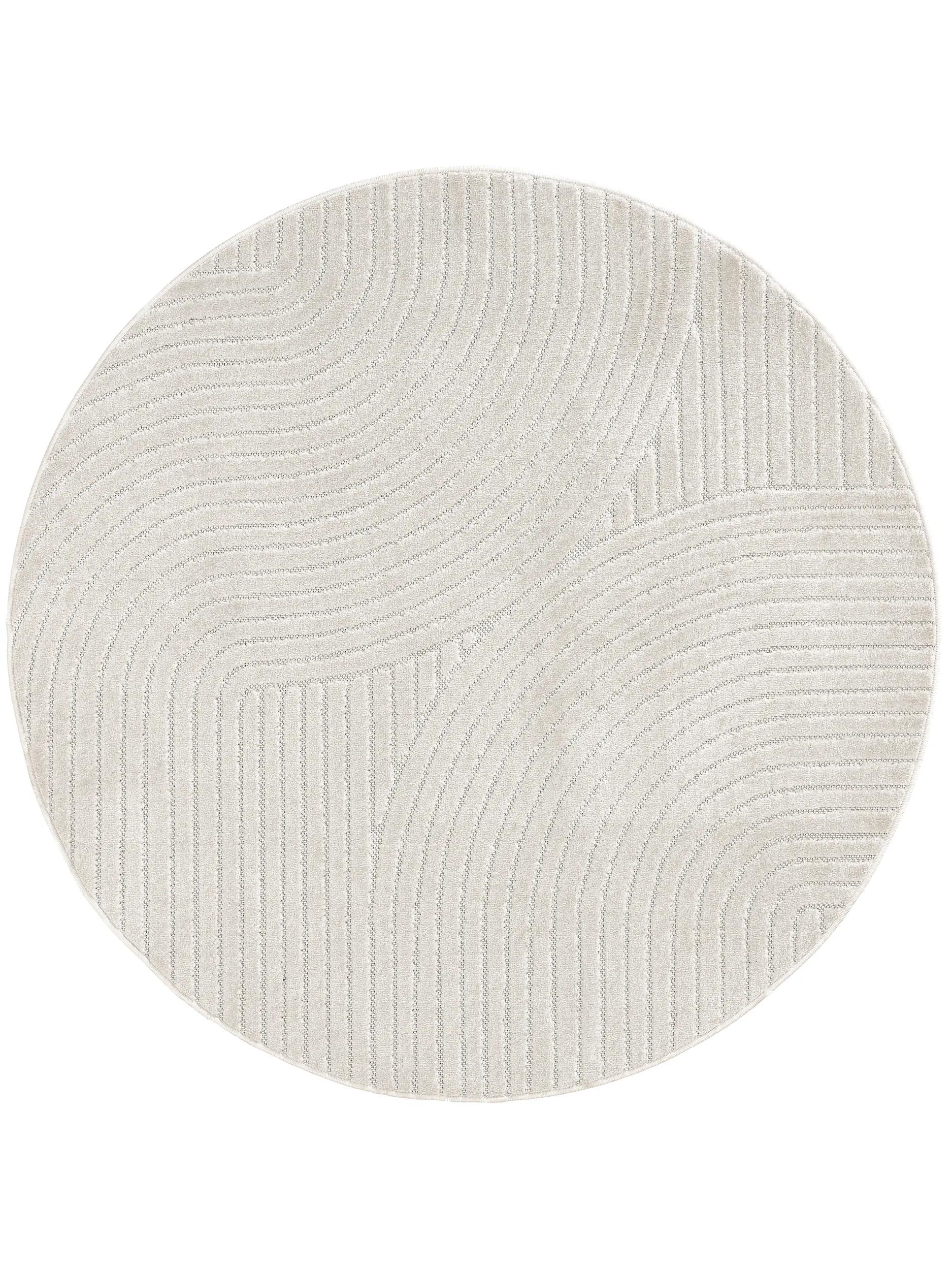 In- & Outdoor Round Rug Mars Cream