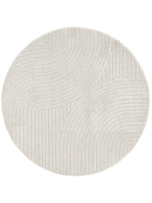 In- & Outdoor Round Rug Mars Cream