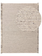 Wollteppich Mary Elfenbein Grau