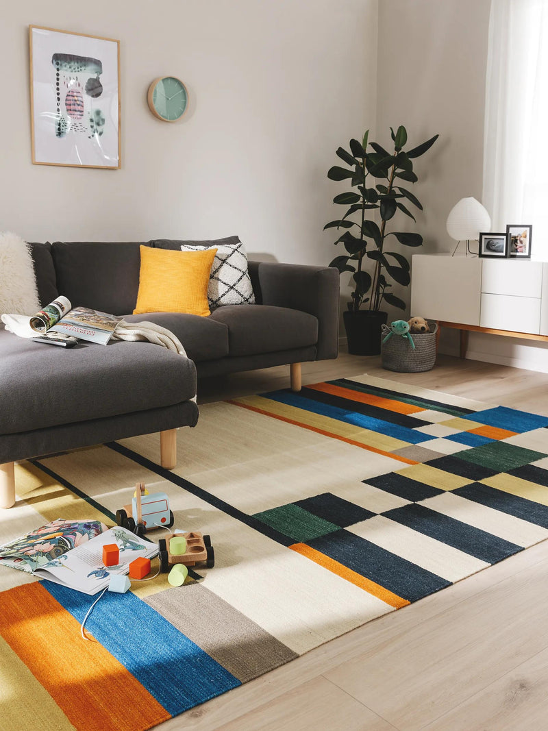 Flat Weave Rug Marya Multicolour