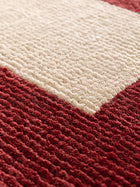 Wool rug Maze Beige/Red