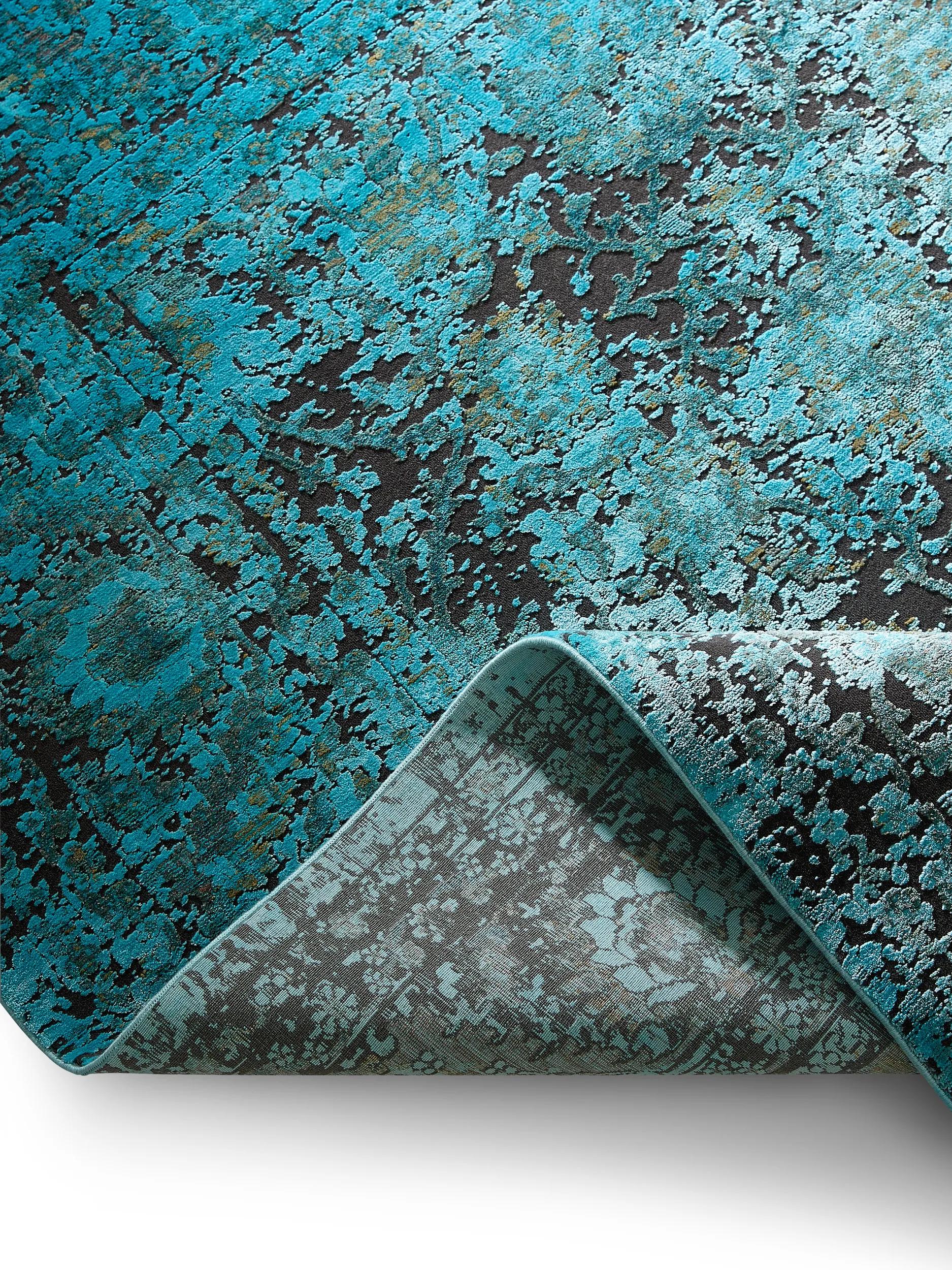 Viscose Rug Medea Turquoise