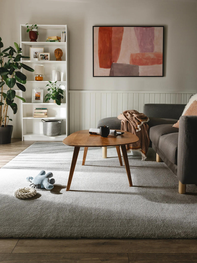 Washable Rug Melvin Light Grey