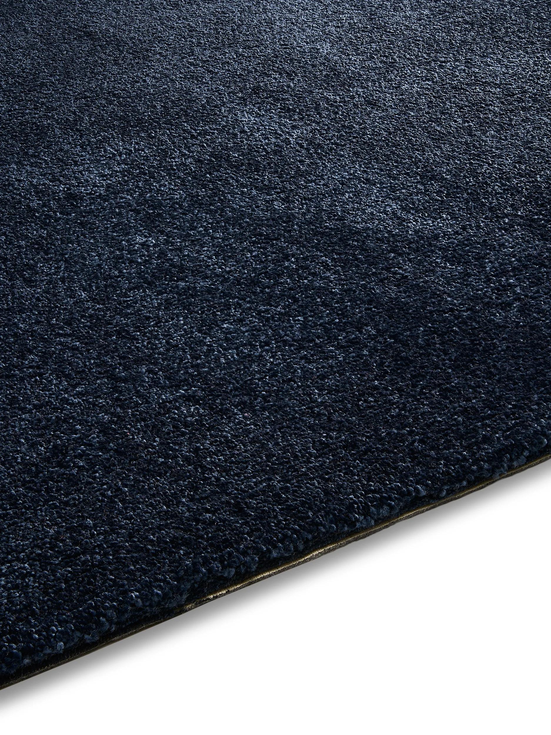 Washable Shaggy Rug Melvin Dark Blue