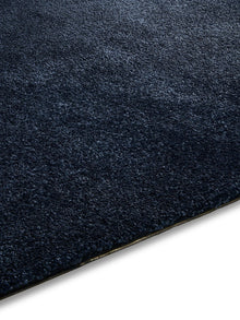 Washable Shaggy Rug Melvin Dark Blue