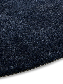 Washable Shaggy Rug Melvin Dark Blue