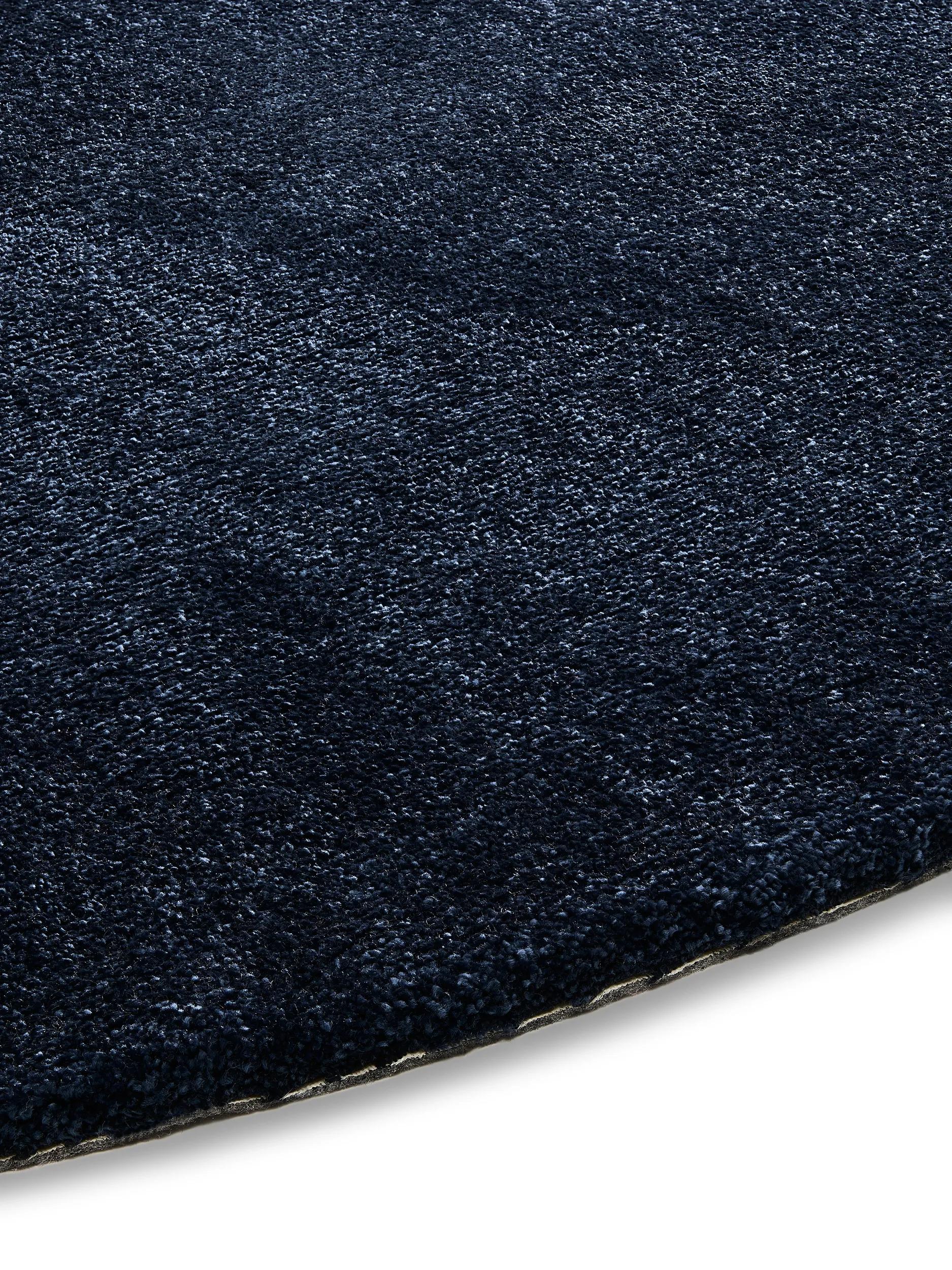 Washable Shaggy Rug Melvin Dark Blue