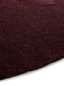 Washable Shaggy Rug Melvin Bordeaux