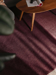 Washable Shaggy Rug Melvin Bordeaux