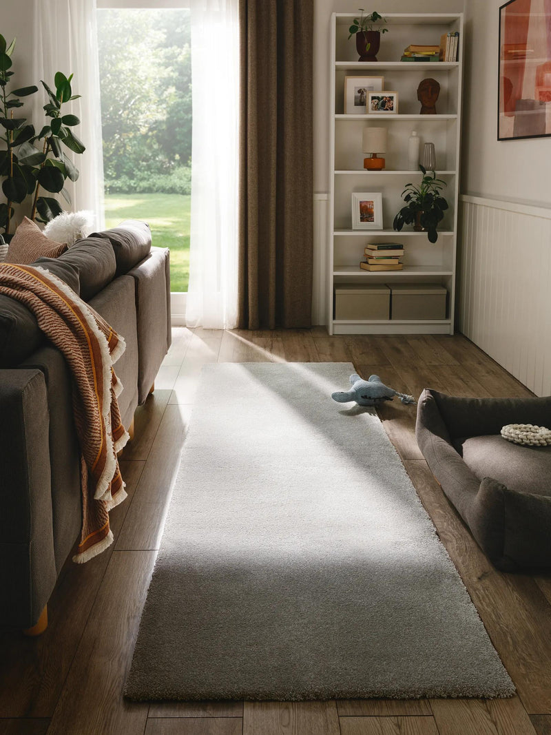 Washable Rug Melvin Light Grey