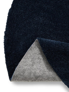 Washable Shaggy Rug Melvin Dark Blue