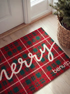 Christmas Doormat Merry Red