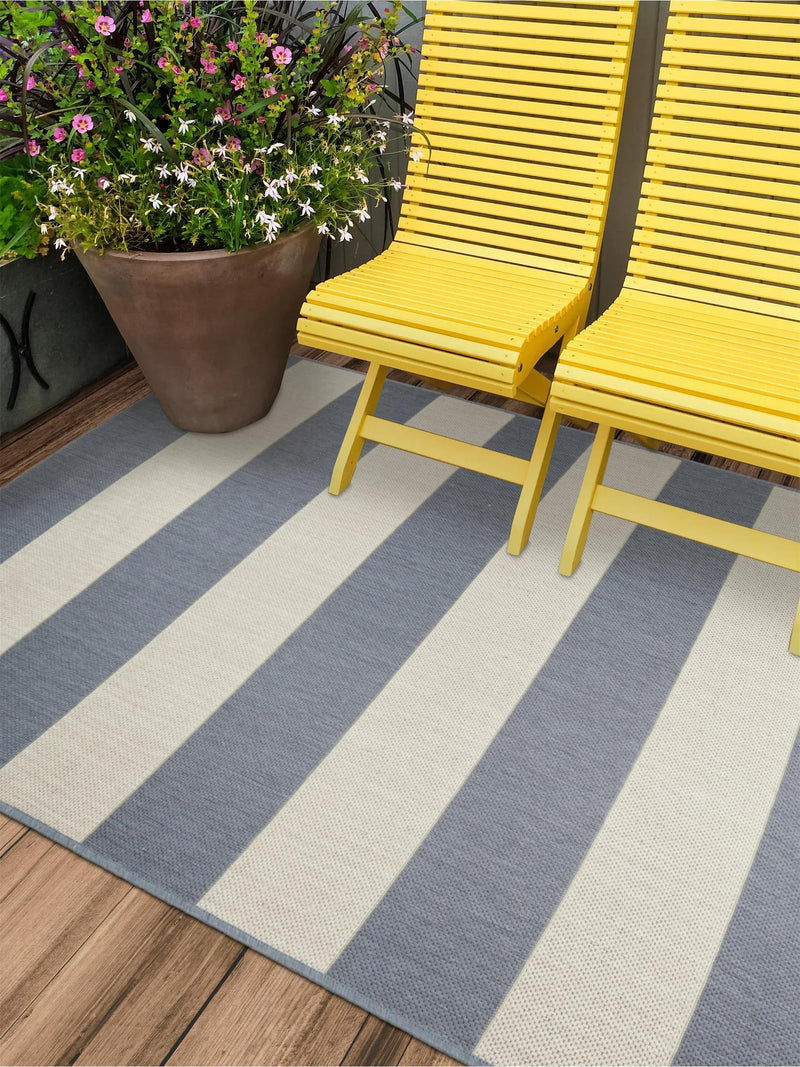 In- & Outdoor Rug Metro Blue