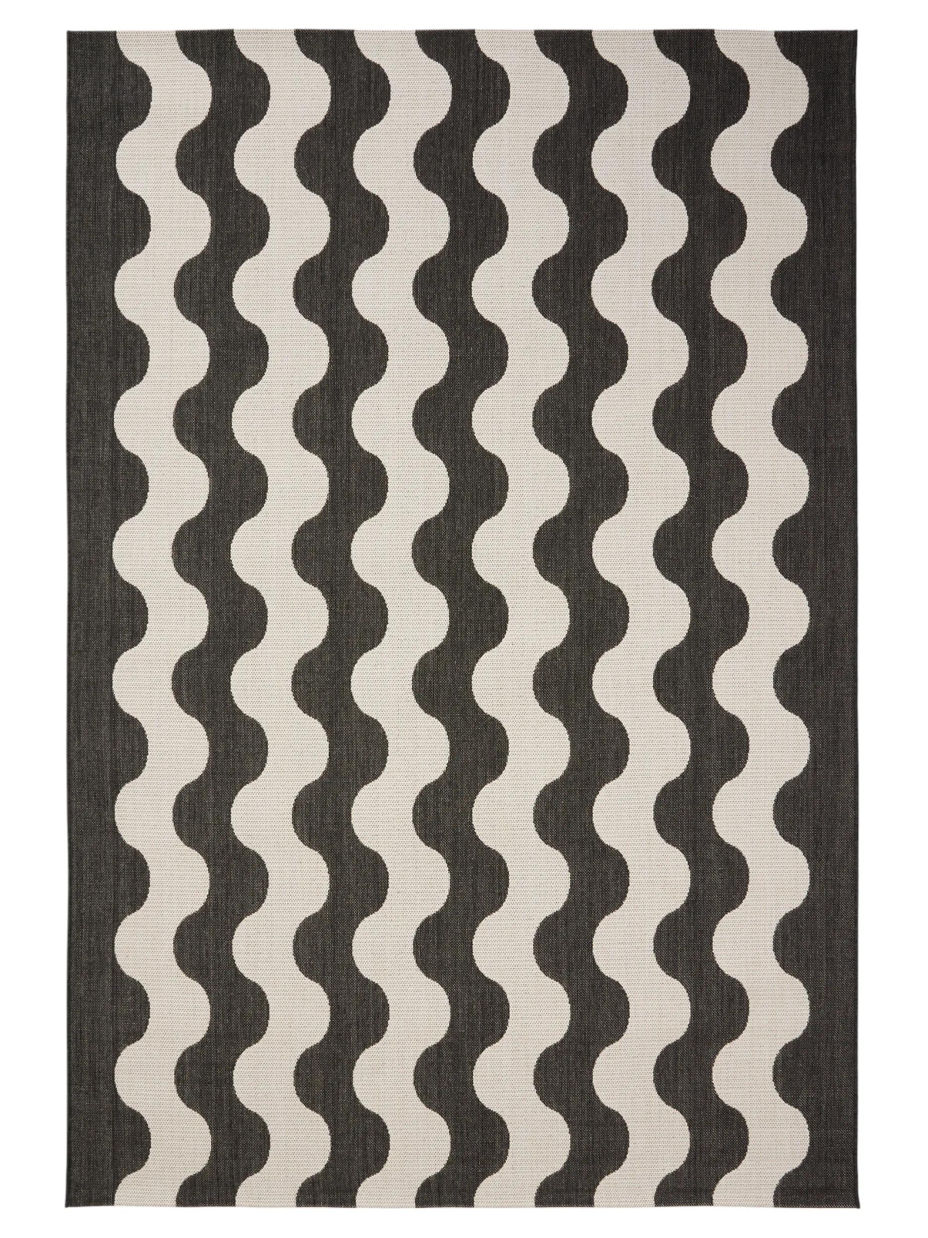 In- & Outdoor Rug Metro Black/White