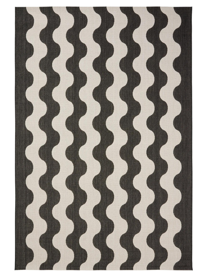 In- & Outdoor Rug Metro Black/White