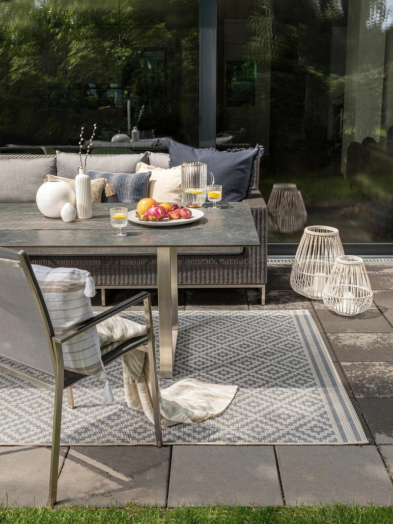 In- & Outdoor Rug Metro Blue